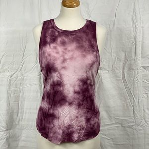 Purple Tie-Dye Tank Top